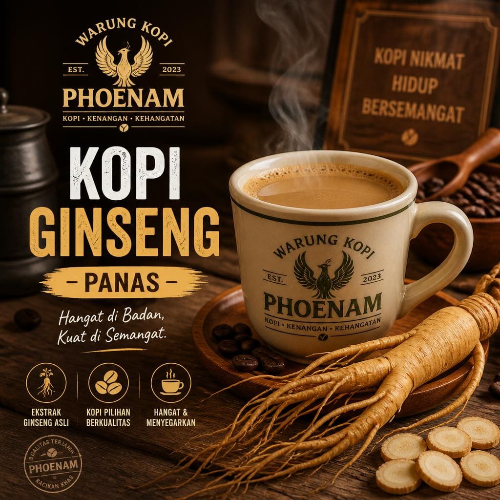 Kopi Ginseng Panas Warkop Phoenam
